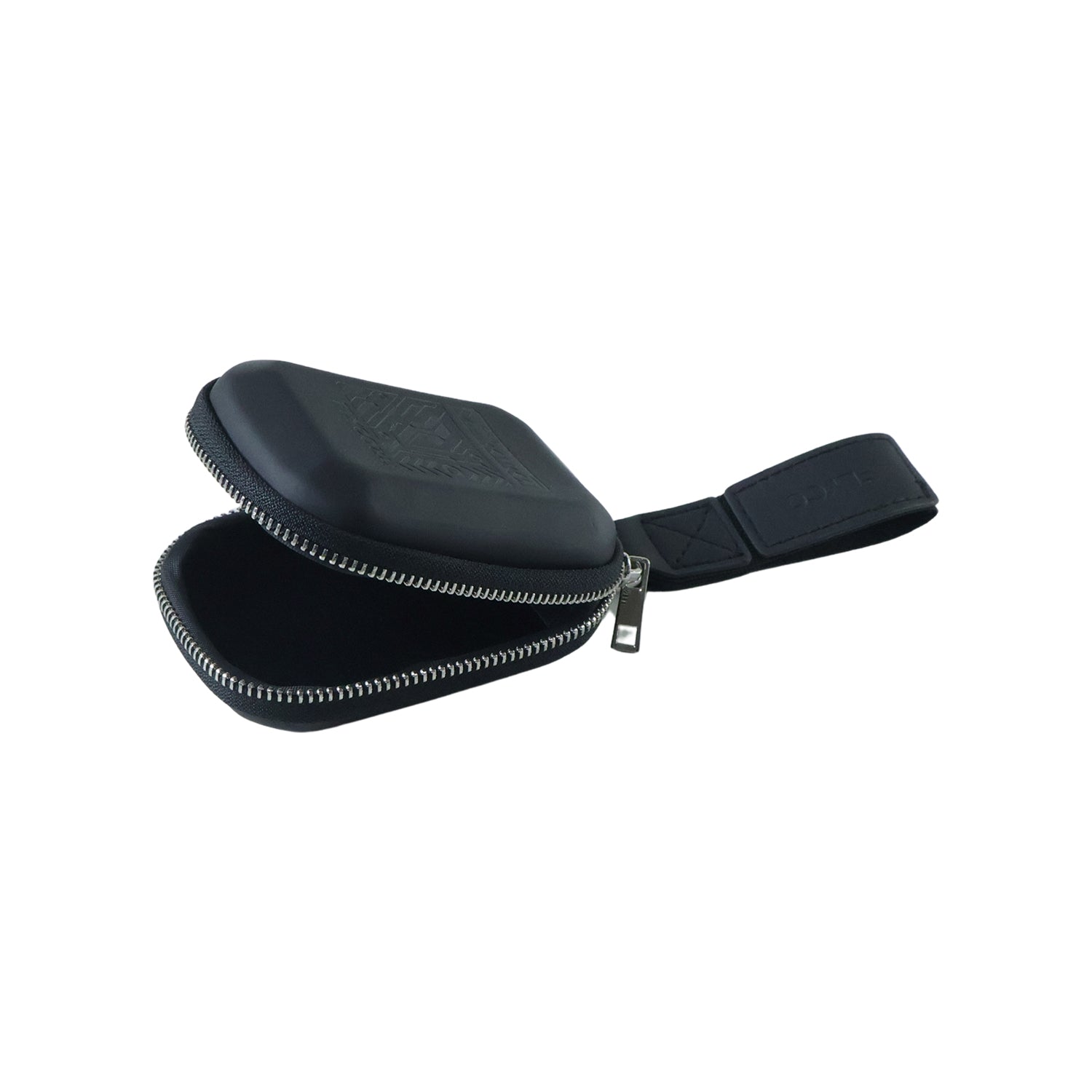 Wukusy premium hard shell earphone carrying case with zipper closure, compact and protective for storing earbuds.
