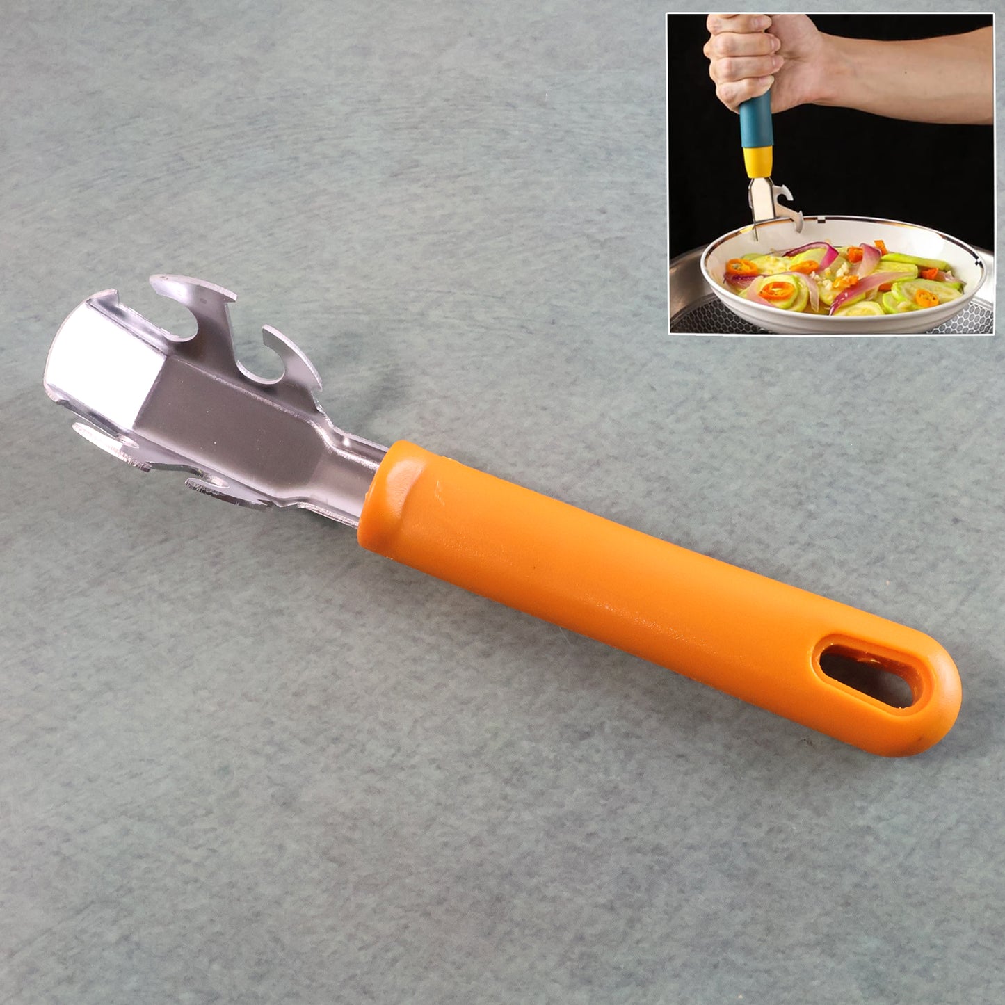 Wukusy stainless steel hot pot gripper clamp for lifting and handling hot cookware in home and kitchen settings.