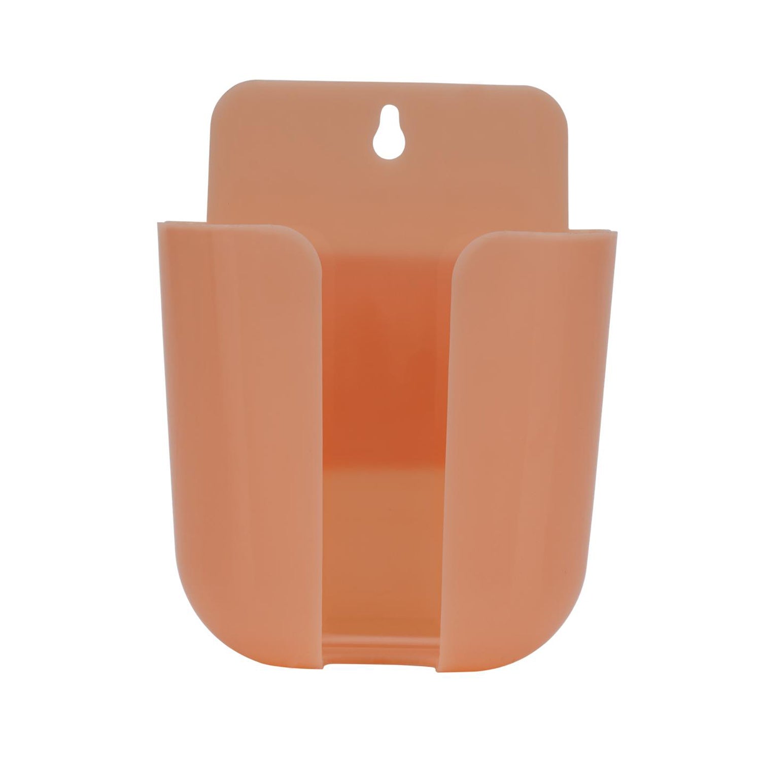 Multicolour wall-mounted storage box by Wukusy for remote and small mobile accessories organization.