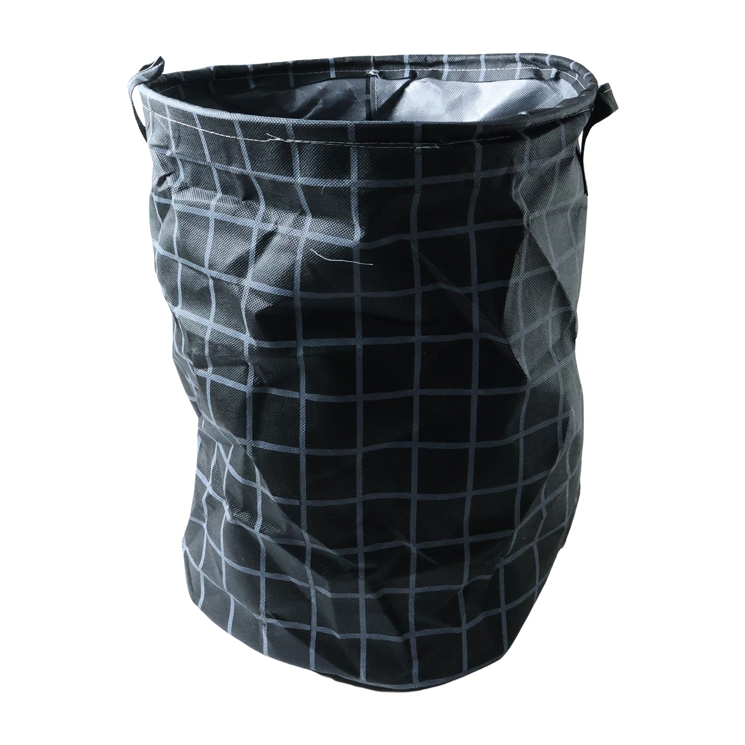 Foldable laundry storage basket by Wukusy, 44x35 cm, made of durable fabric, with handles for easy carrying.