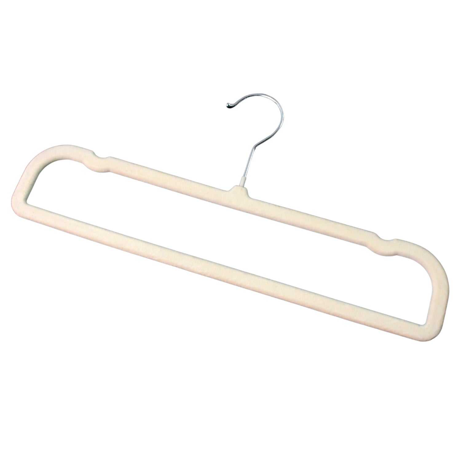 Wukusy premium velvet non-slip cloth hanger with metal hook, ideal for hanging clothes in home closets, 1-piece.