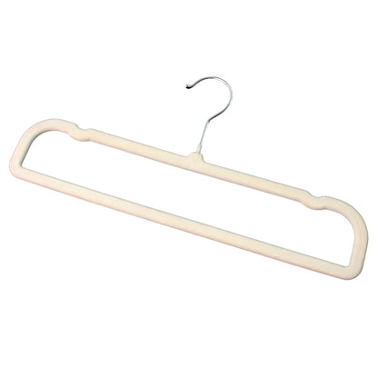 Wukusy premium velvet non-slip cloth hanger with metal hook, ideal for hanging clothes in home closets, 1-piece.