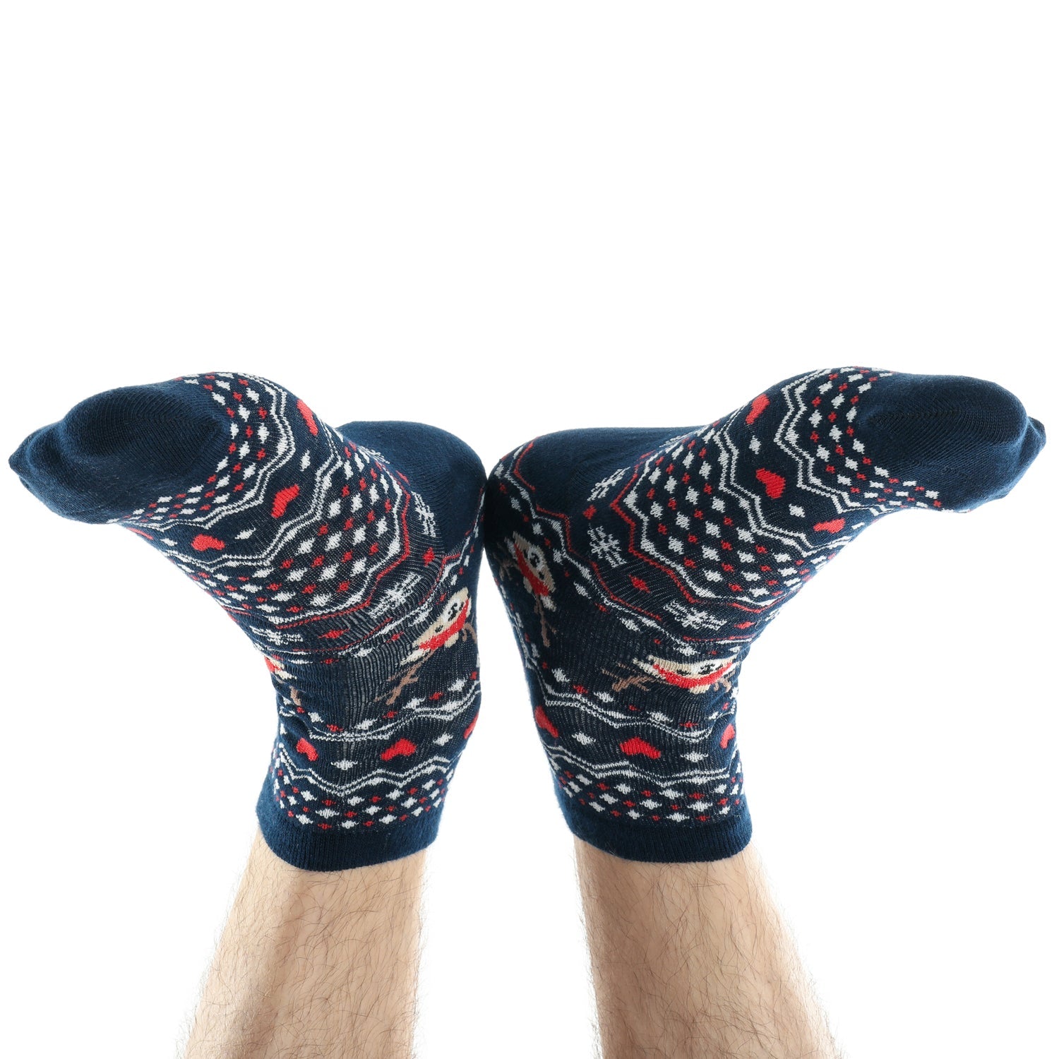 Wukusy 7372 Mix Design men's ankle-length sports socks with thick cotton cushioning for comfort and style.