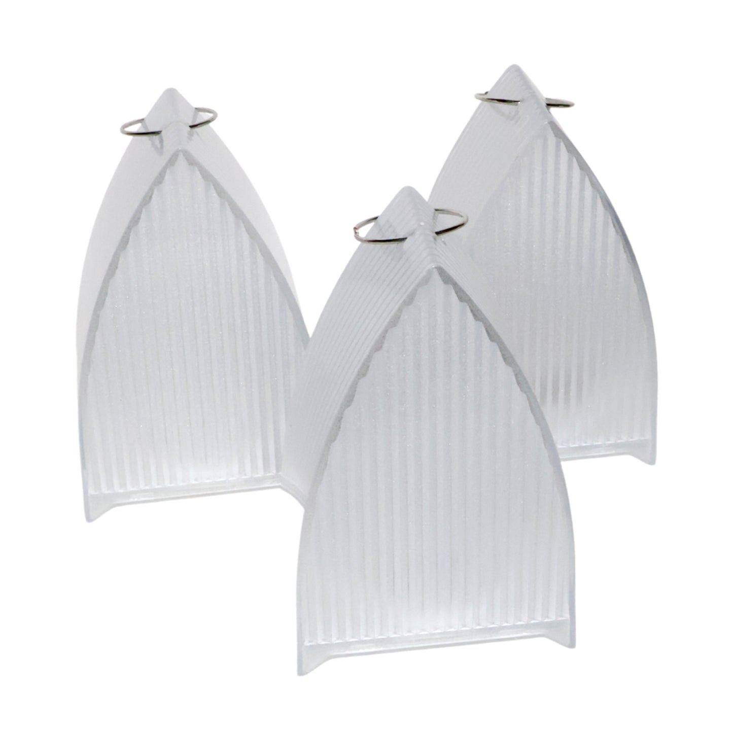 Three Wukusy flameless LED decorative lantern lights for home decor, featuring warm glow and intricate metal designs.
