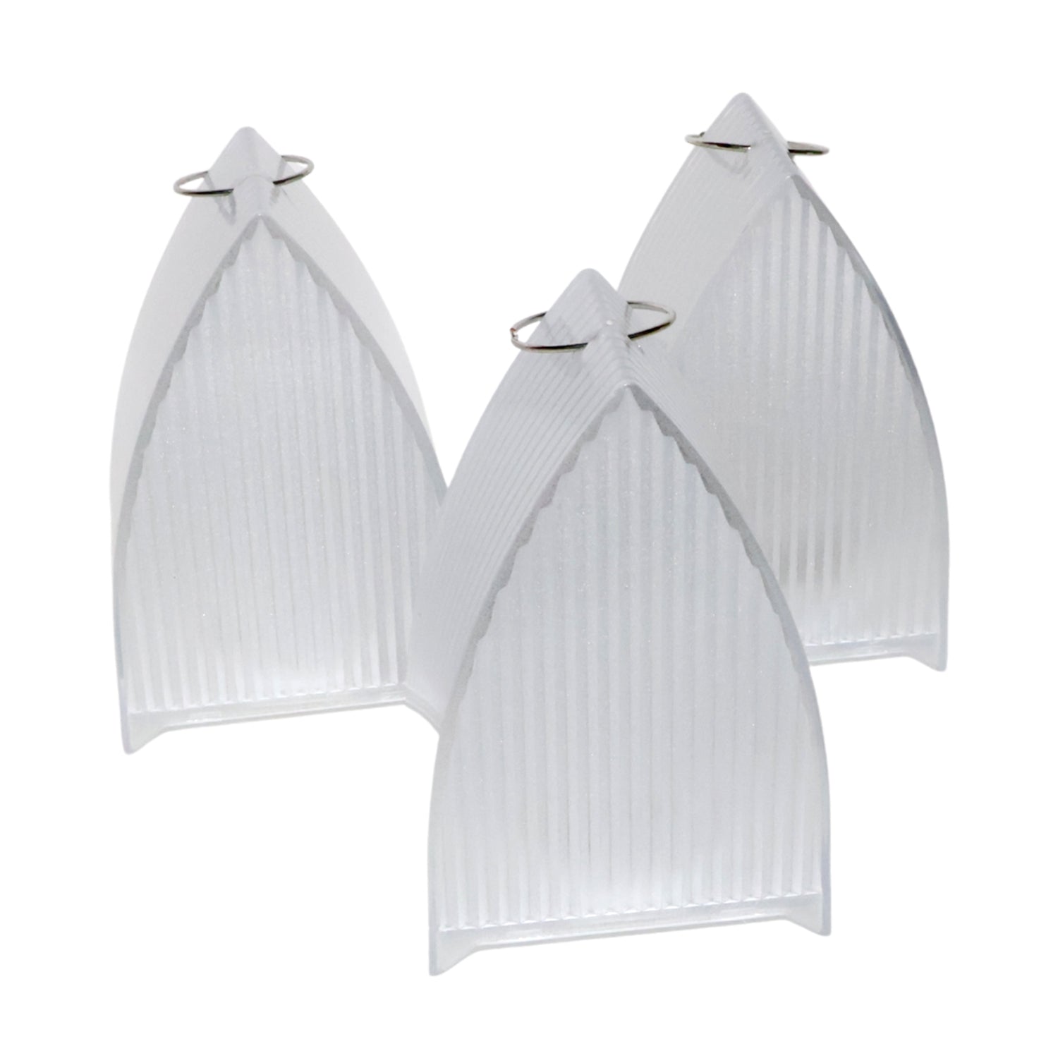 Three Wukusy flameless LED decorative lantern lights for home decor, featuring warm glow and intricate metal designs.