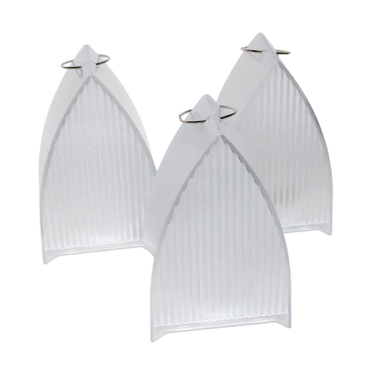 Three Wukusy flameless LED decorative lantern lights for home decor, featuring warm glow and intricate metal designs.