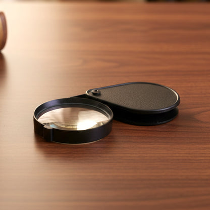 Wukusy portable handheld magnifying glass with a clear lens and ergonomic handle for close-up viewing and reading.