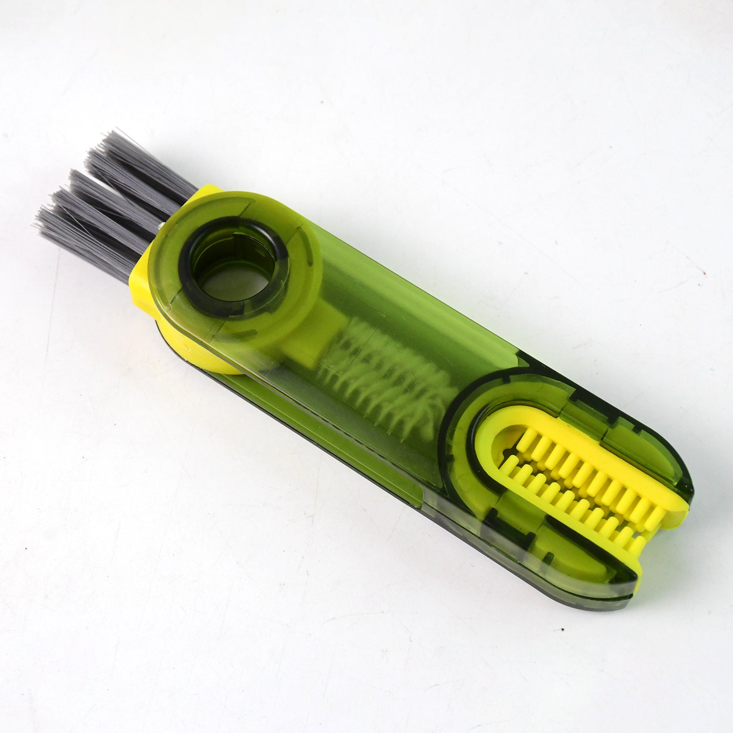 Wukusy 2-in-1 multipurpose cleaning brush tool with ergonomic handle and versatile brush heads for household cleaning tasks