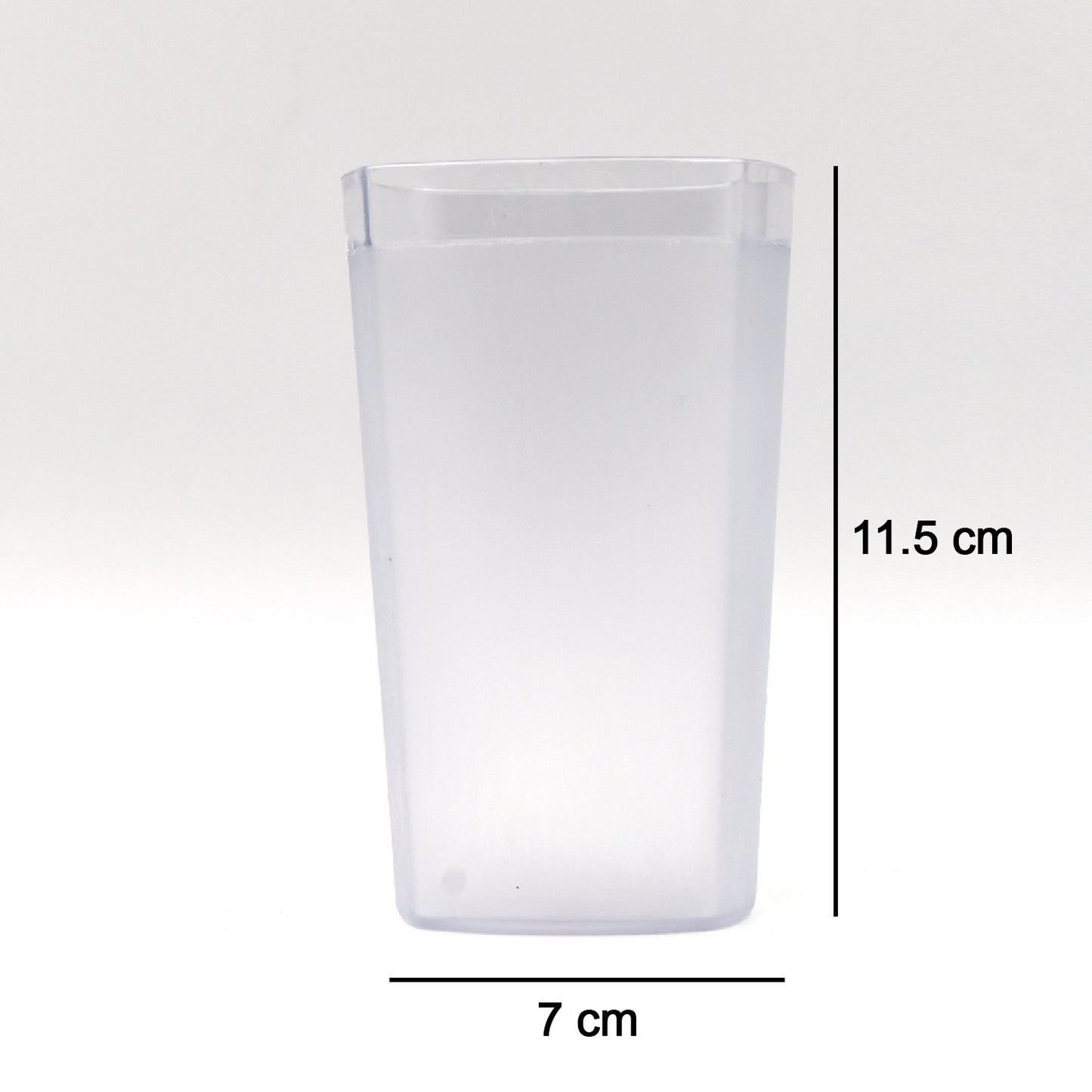 Six Wukusy Ganesh Decent Glasses, 350ml set, clear glass with Ganesh illustration, perfect for traditional or decorative use.