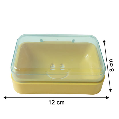 Cute smiley design plastic soap case from Wukusy, featuring a playful smiley face and compact, portable storage for soap.