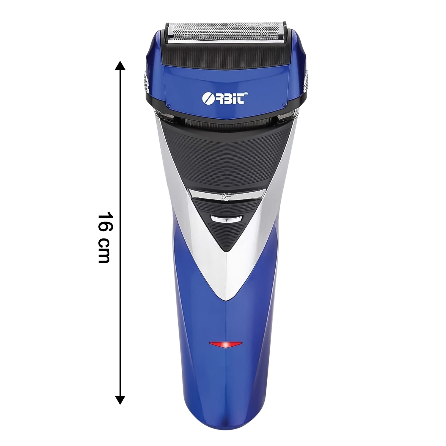 Wukusy Orbit rechargeable electric foil shaver with two heads and pop-up trimmer for face and body grooming.