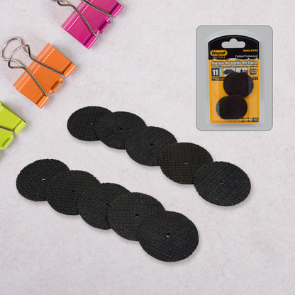 Set of 11 Wukusy grinder cutting disc tools for home improvement, featuring various abrasive discs for grinding and cutting tasks.