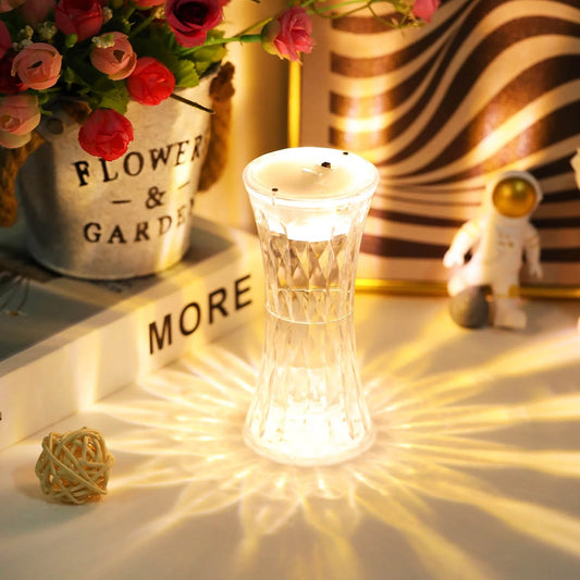 Set of 12 Wukusy 8440 crystal night lights with soft, eye-protecting lighting for nursery, bedroom, or office decor.