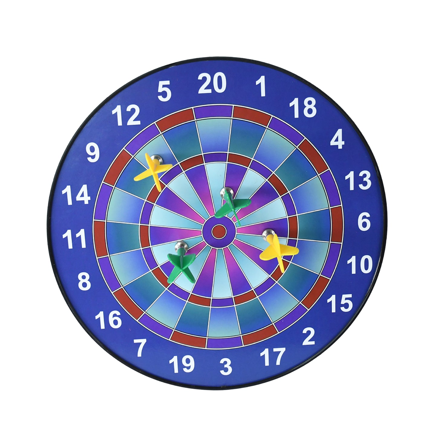 Wukusy magnetic dartboard game set for kids and adults, featuring colorful magnetic darts on a vibrant target board.