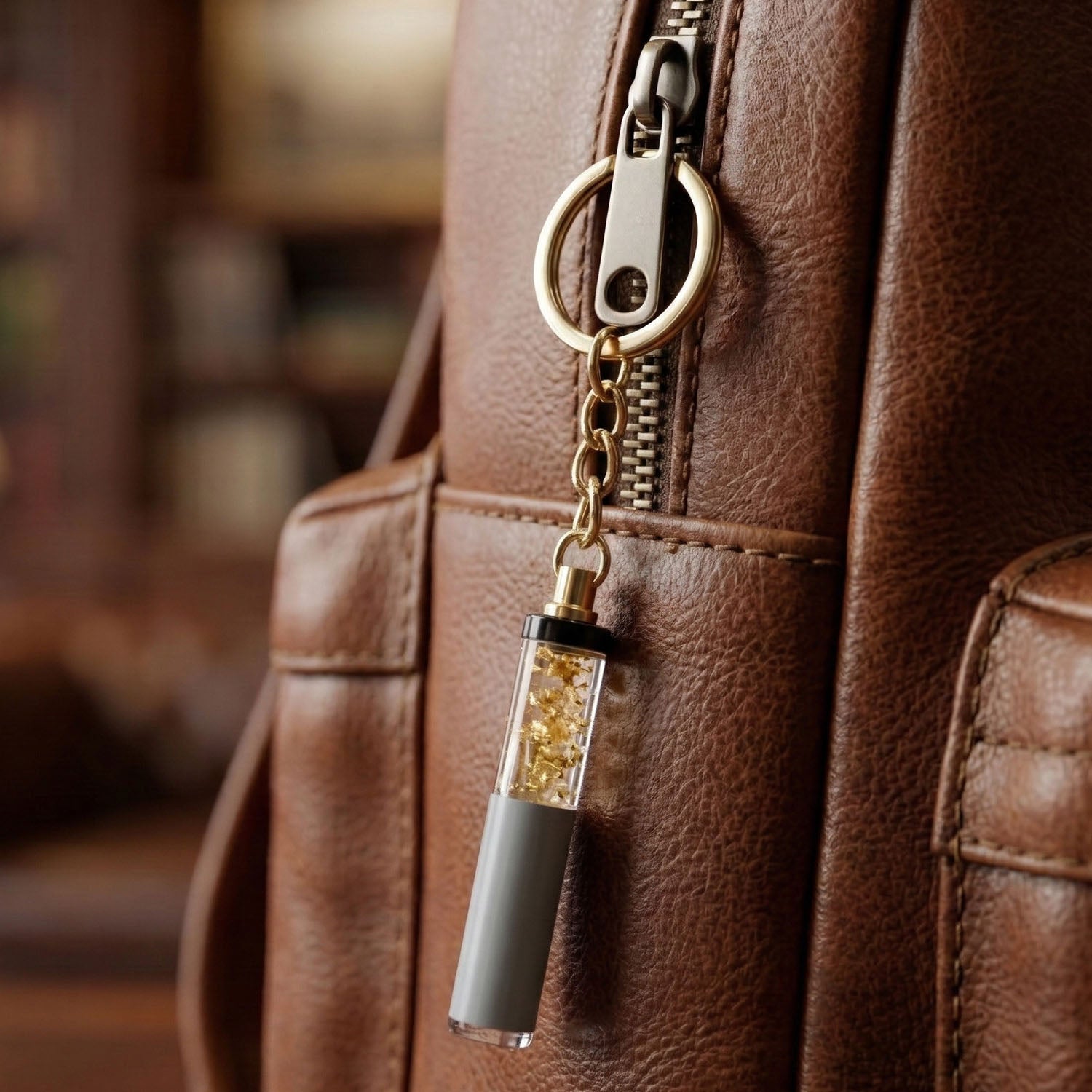 Wukusy premium 2-in-1 keychain and pen combo gift set with silver keyring and sleek black pen for everyday use