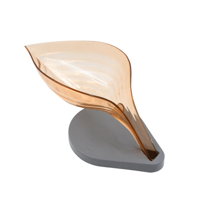 Wukusy Plasticleaf Shape Soap Box and Soap Holder in vibrant color, designed for home improvement and bathroom organization.