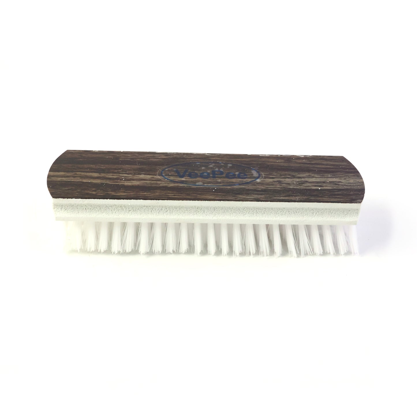 Wukusy Veepee Hard Golden Cloth Wash Brush with wooden handle for scrubbing and cleaning surfaces effectively.