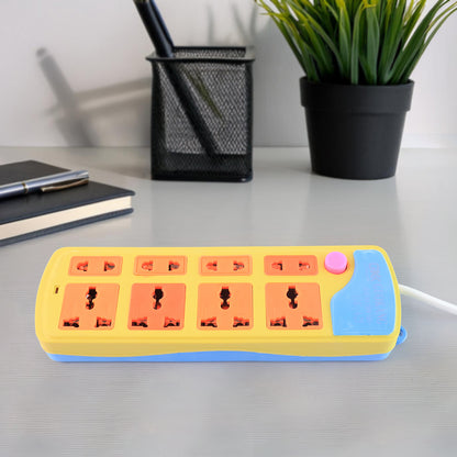 Wukusy multi socket extension board with 8 electrical sockets and one power cord for versatile home or office power distribution