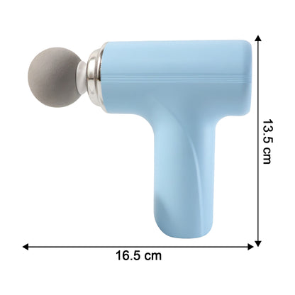 Wukusy electric vibrating massage gun with multiple interchangeable heads for muscle relief and relaxation.