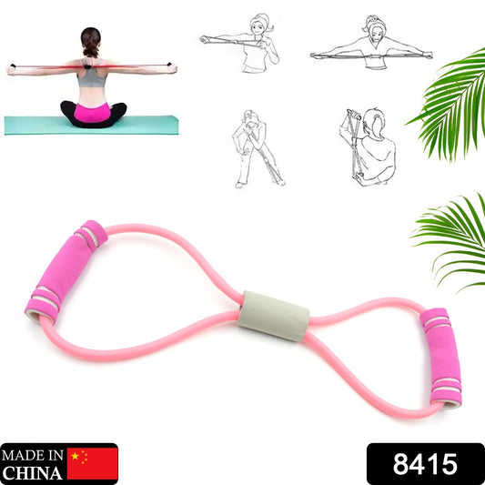 Wukusy 8415 sport resistance loop band for yoga and fitness exercises, rubber workout band for strength training and gym workouts.