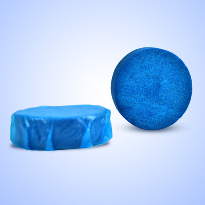 Blue Bubble Toilet Bowring accessories by Wukusy, featuring durable toilet cleaners and decontamination tools for bathroom maintenance.