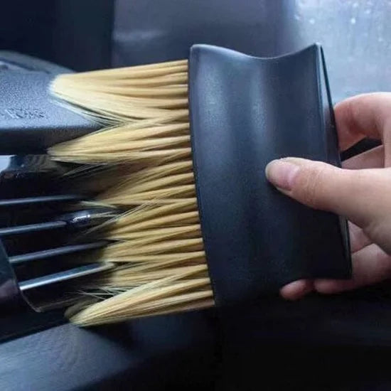 FIZZI SHOP car dust cleaner soft hair brush with gentle bristles for effectively removing dust from vehicle interiors