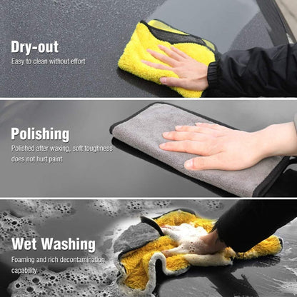 Soft 40x40 cm microfiber towel from FIZZI SHOP JK SIDHU, shown folded with smooth, plush fabric ideal for drying or travel use.