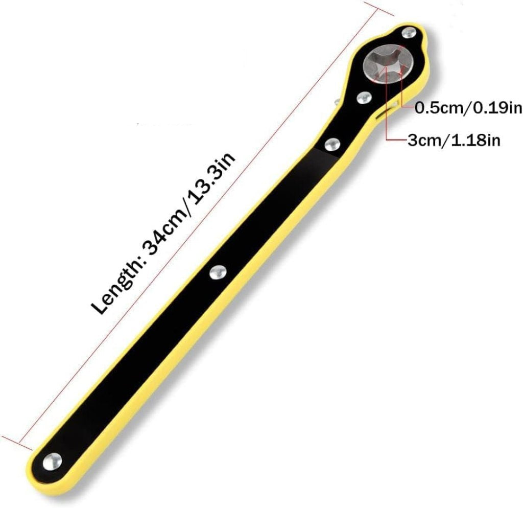 Universal car jack wrench by FIZZI SHOP JK SIDHU, showing a sturdy metal tool for vehicle lifting and tire changing.