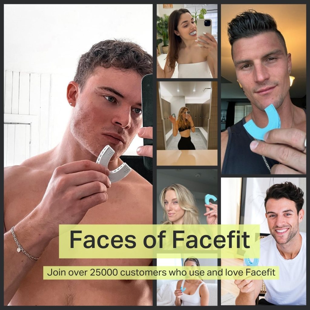 FIZZI SHOP jaw exerciser in black silicone with textured surface for strengthening and toning jaw muscles.