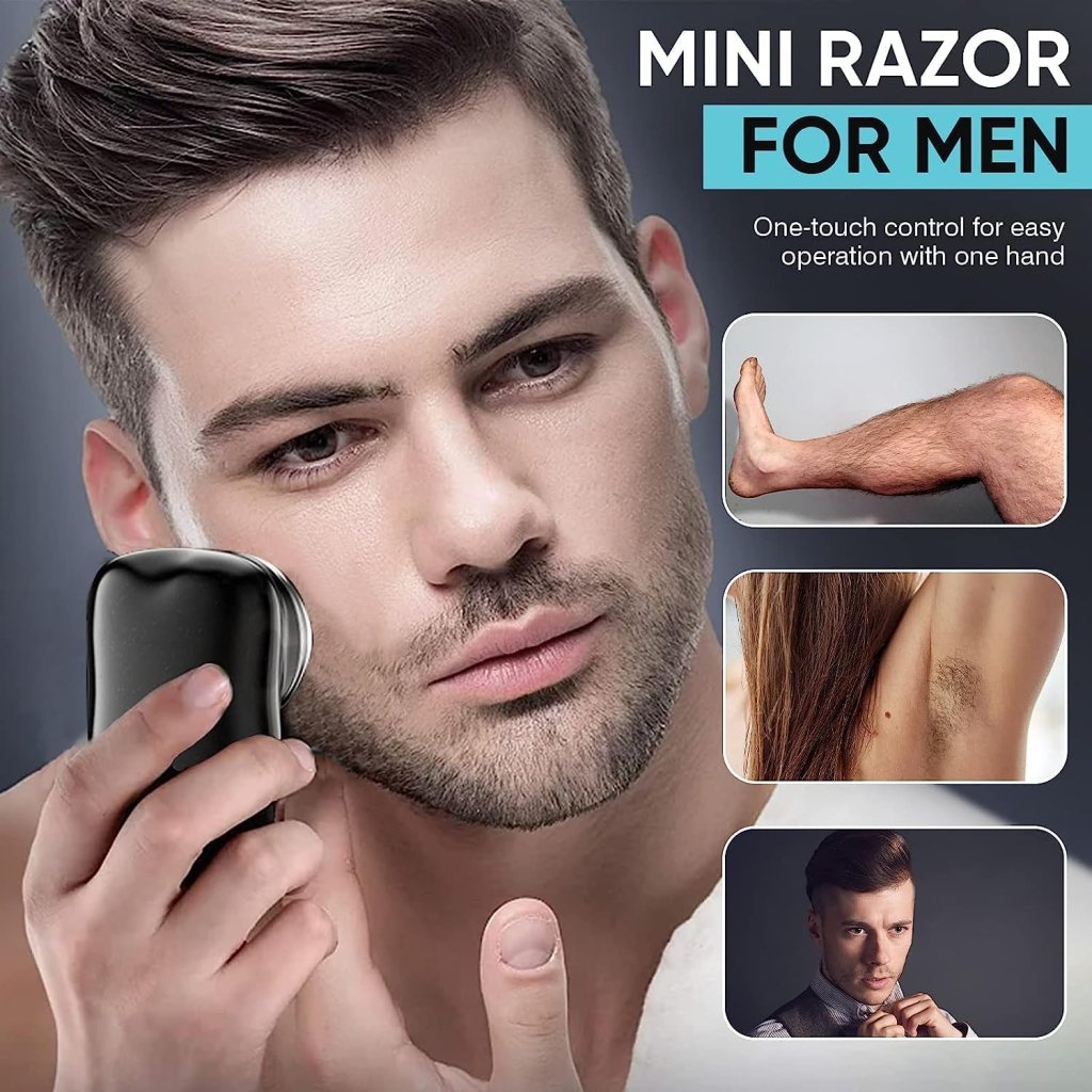 FIZZI SHOP JK SIDHU Mini Pocket Fashion Shaver with compact design and stainless steel blade for easy grooming on the go