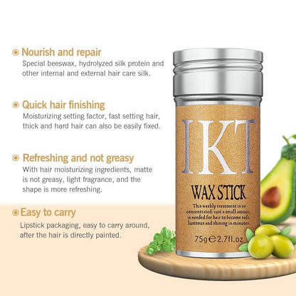 FIZZI SHOP JK SIDHU wax stick with smooth, natural finish, shown in a close-up image highlighting the product's texture and branding.