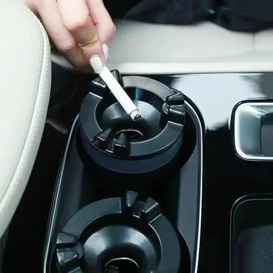 FIZZI SHOP smell-proof ashtray with water tank, sleek design, and secure lid for odor control and convenient cigarette disposal.