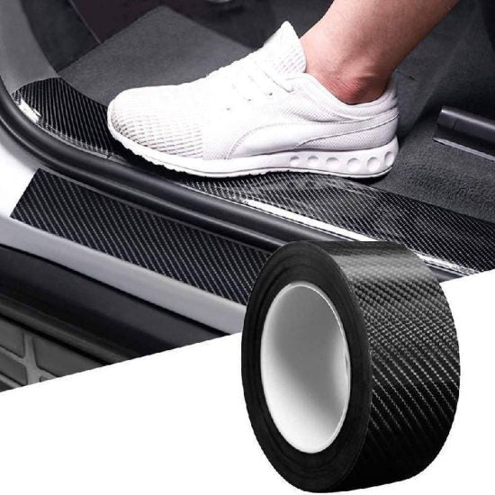 Clear car scratch protection tape by FIZZI SHOP applied to a vehicle's surface to prevent damage and scratches.