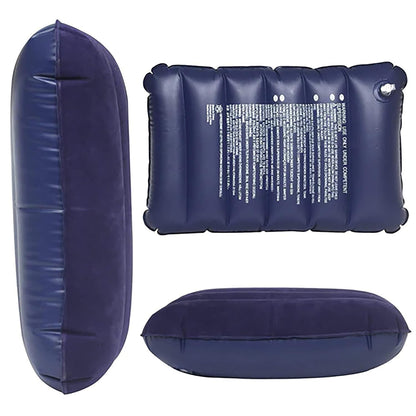 FIZZI SHOP air inflatable velvet travel neck pillow in Intex style, soft and supportive for comfortable travel.