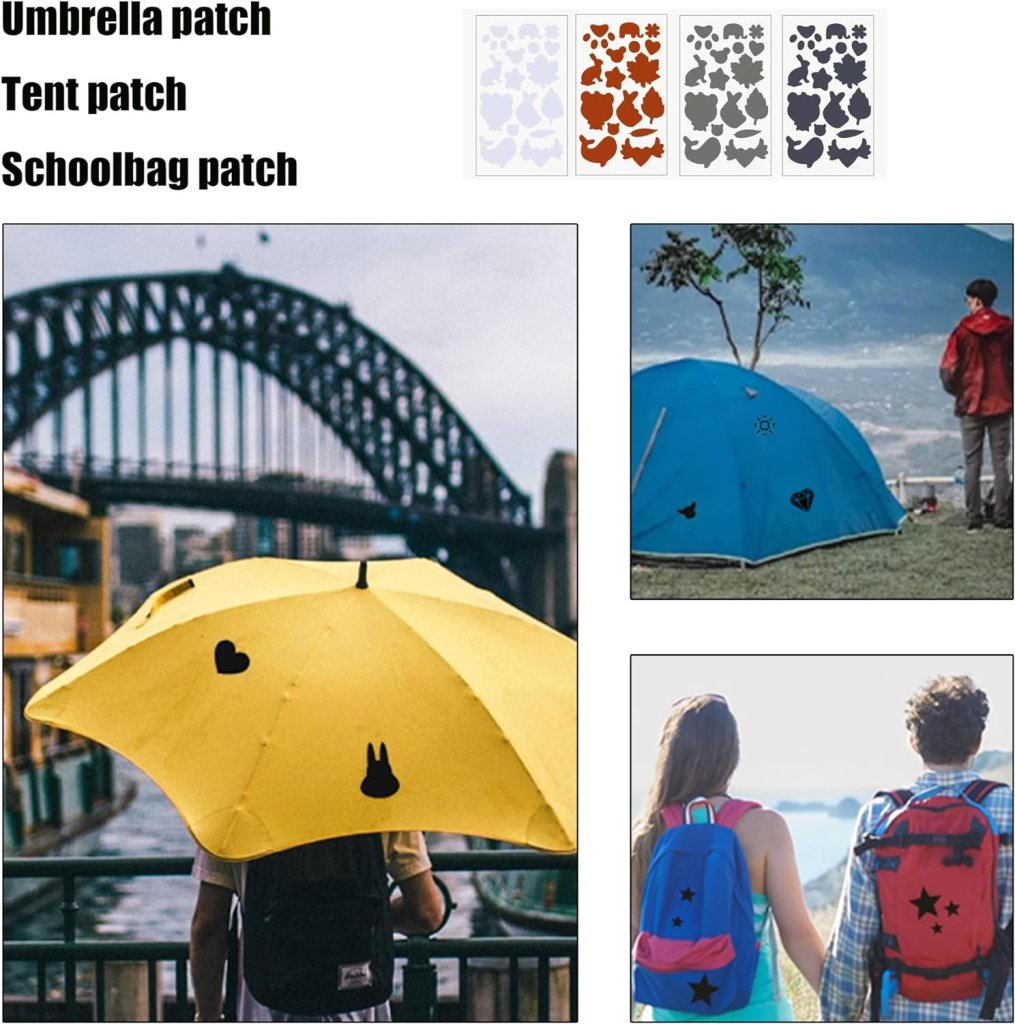 FIZZI SHOP umbrella cloth sweater patch sticker featuring a colorful, weather-resistant design for clothing customization.