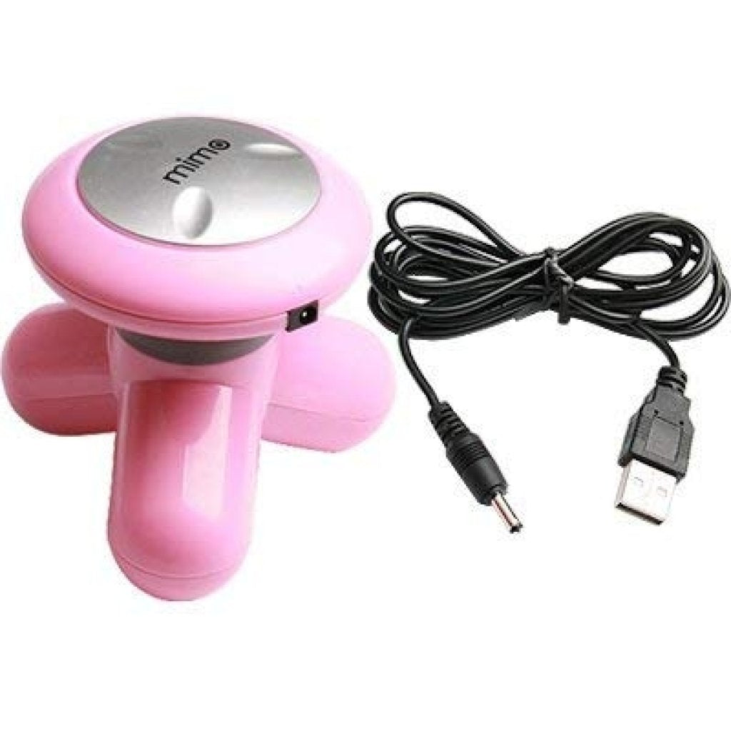 FIZZI SHOP JK SIDHU Mimo Massager showing compact handheld device with control buttons and textured surface for massage therapy