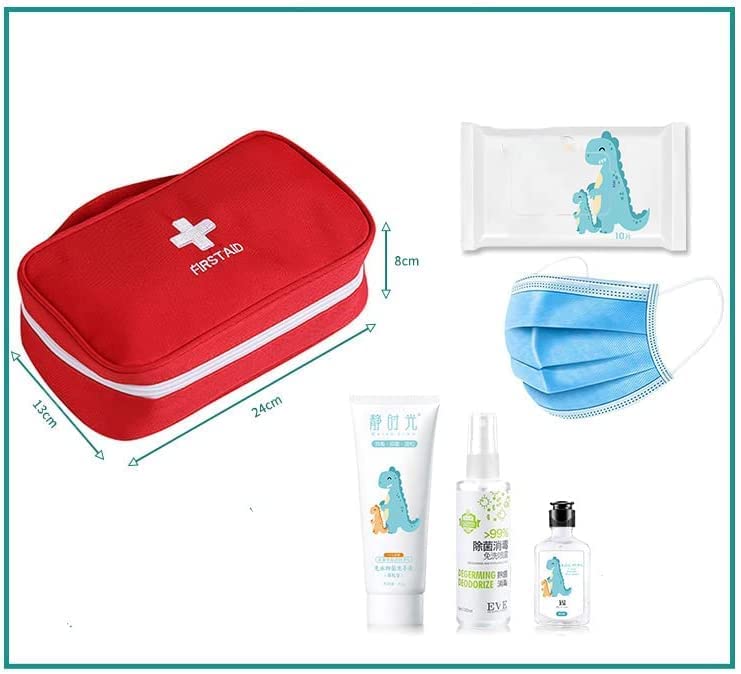 First Aid Travel Medicine Pouch by FIZZI SHOP JK SIDHU, compact first aid kit with medical supplies for travel emergencies