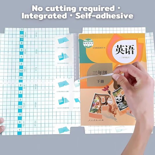 Set of 30 waterproof plastic book covers by FIZZI SHOP JK SIDHU, showing clear protective covers for books and textbooks.