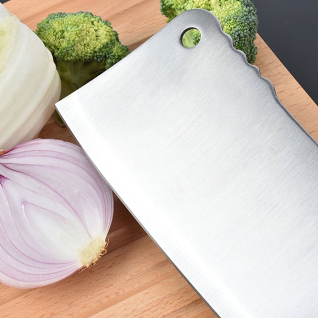 FIZZI SHOP JK SIDHU 8-piece kitchen knife set with stainless steel blades and ergonomic handles for precise cutting and slicing.