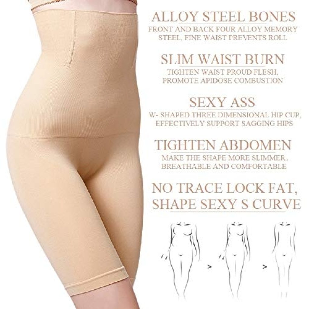 FIZZI SHOP polyester body shaper butt lifter panties showcasing a seamless, high-waisted design for shaping and lifting the hips.