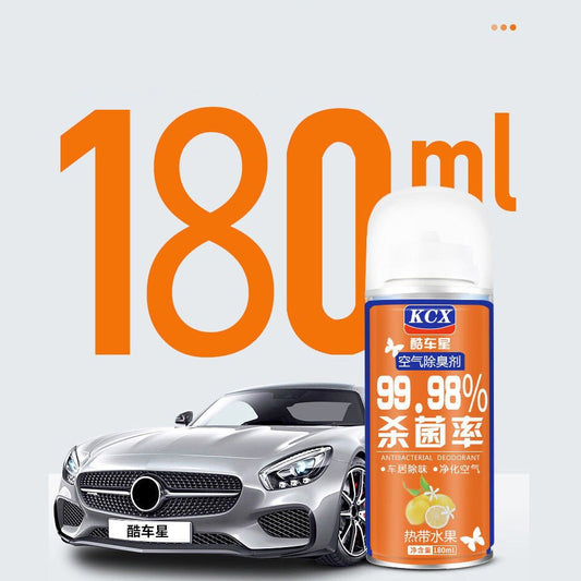 FIZZI SHOP antibacterial car air freshener hanging inside a vehicle, providing fresh, clean scent and air purification.