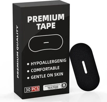 30 Pcs FIZZI SHOP anti-snore mouth tape strips for better sleep, visible in the image with the tape packaging and strips.