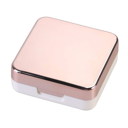 FIZZI SHOP contact lens case with two compartments for storing contact lenses and solution, compact and portable design