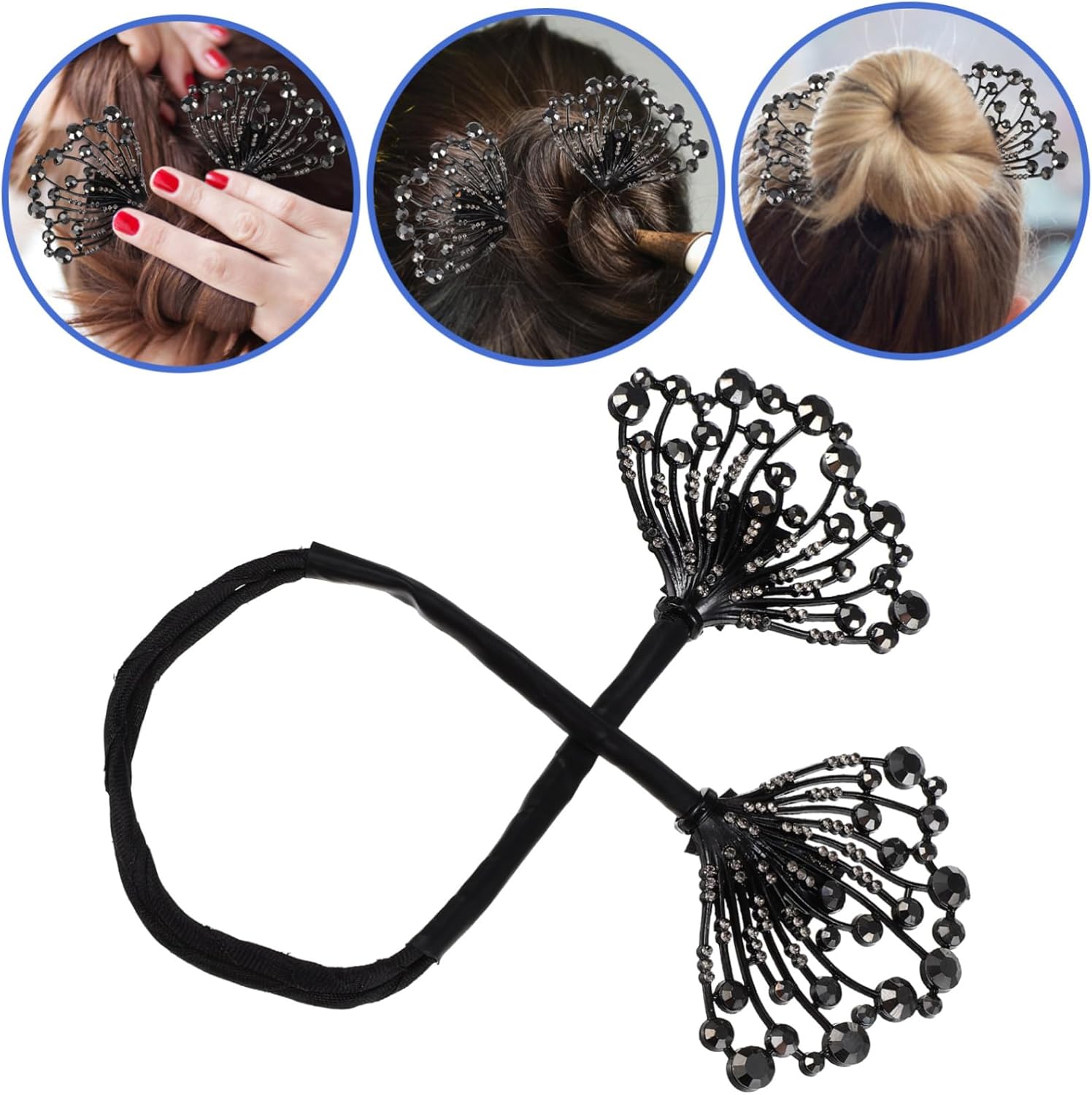 FIZZI SHOP Hair Twist Clip and Bun Shaper for creating stylish, secure hair buns and twisted updos.