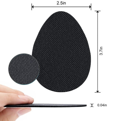 Pair of FIZZI SHOP JK SIDHU anti-slip shoe pads showing textured rubber grips for added traction.