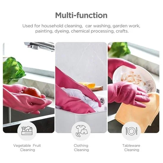 FIZZI SHOP long hand gloves in soft fabric, extending past the wrists, suitable for warmth or fashion accessories.