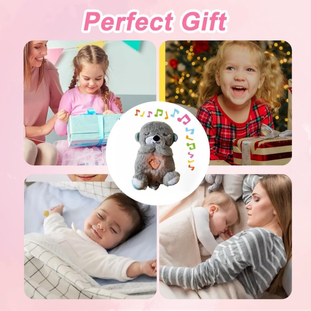Soft FIZZI SHOP JK SIDHU breathing teddy bear toy with plush fabric and gentle breathing feature, ideal for comforting children.