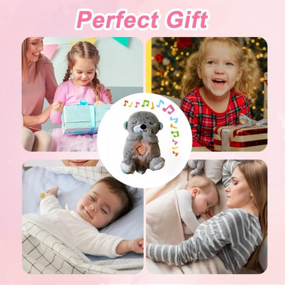 Soft FIZZI SHOP JK SIDHU breathing teddy bear toy with plush fabric and gentle breathing feature, ideal for comforting children.