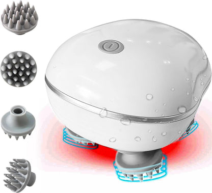 FIZZI SHOP Smart Scalp Massager with rotating massage heads and ergonomic design for relaxing scalp therapy.