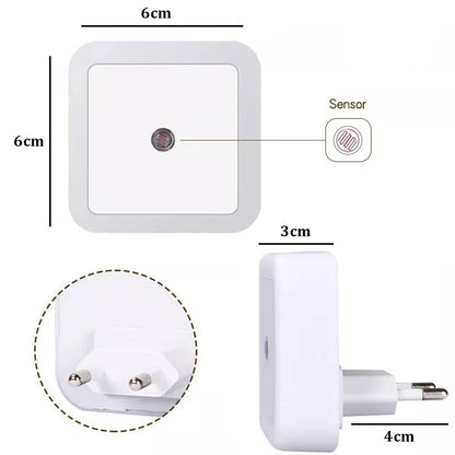 FIZZI SHOP sensor night light emitting soft glow, with motion-activated design for easy nighttime illumination.